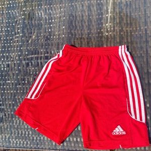 RED ADIDAS athletic shorts